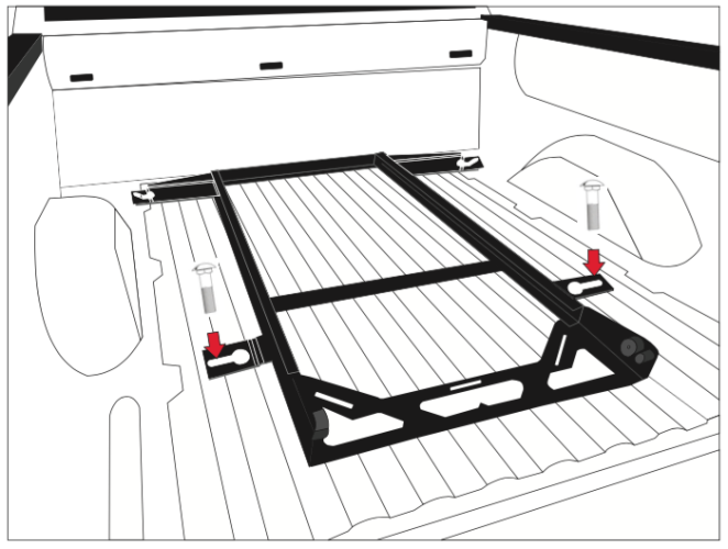 Bedslide - FORD F150 15-16 NO-DRILL FACTORY MOUNT INSTALL KIT - Image 1